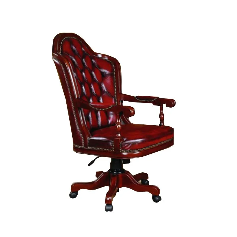 HIGH BACK PURE LEATHER OFFICE CHAIR K-201