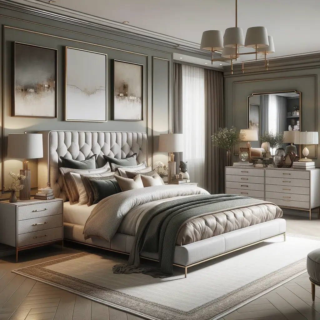 Elegant bedroom set
