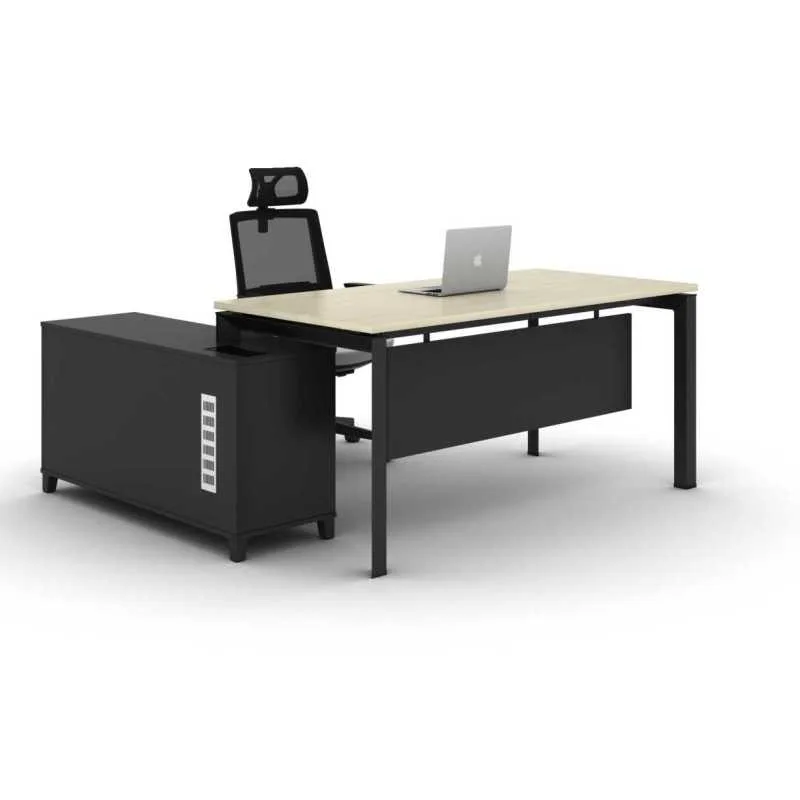 1600mm OFFICE TABLE WITH SIDE RETURN TABLE T-DB1616R