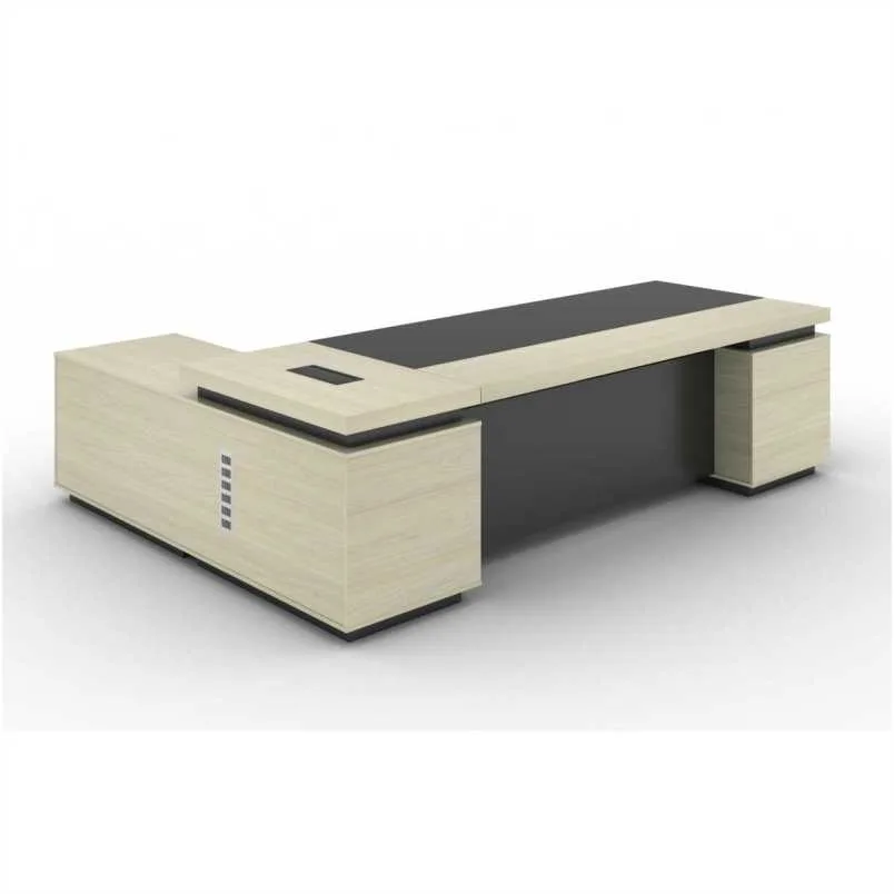 3200mm OFFICE DESK WITH SIDE RETURN TABLE