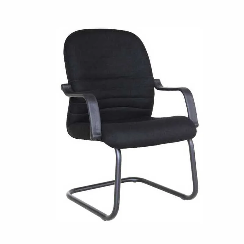 VISITORS BLACK FABRIC CHAIR BS053