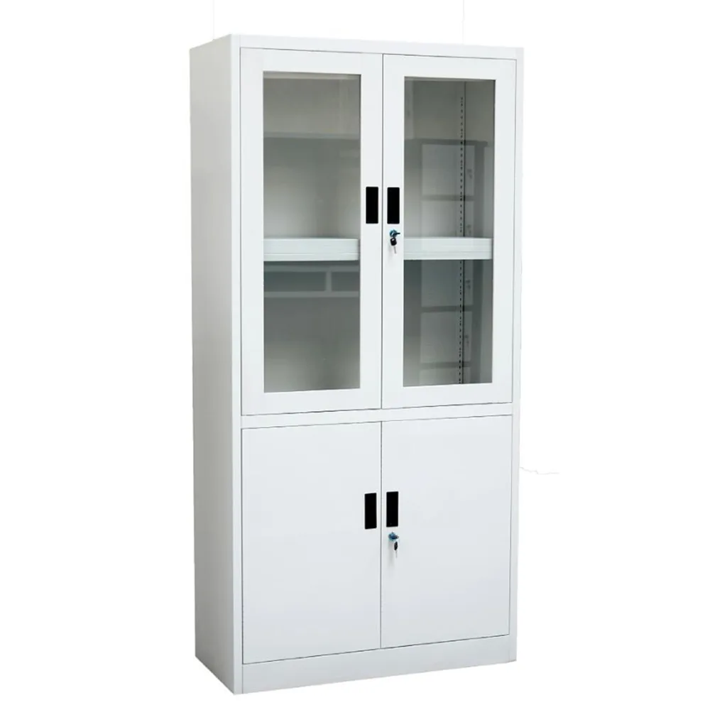 STEEL STATIONERY CUPBOARD WITH GLASS DOOR FC-H2