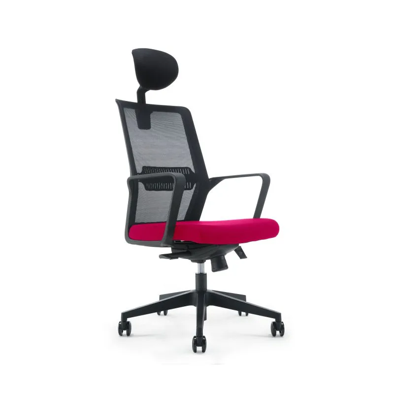 6046A/2146A OFFICE CHAIR HB MESH BLK/RED (FOS)