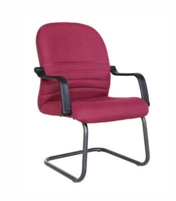 VISITORS MAROON FABRIC CHAIR BS053