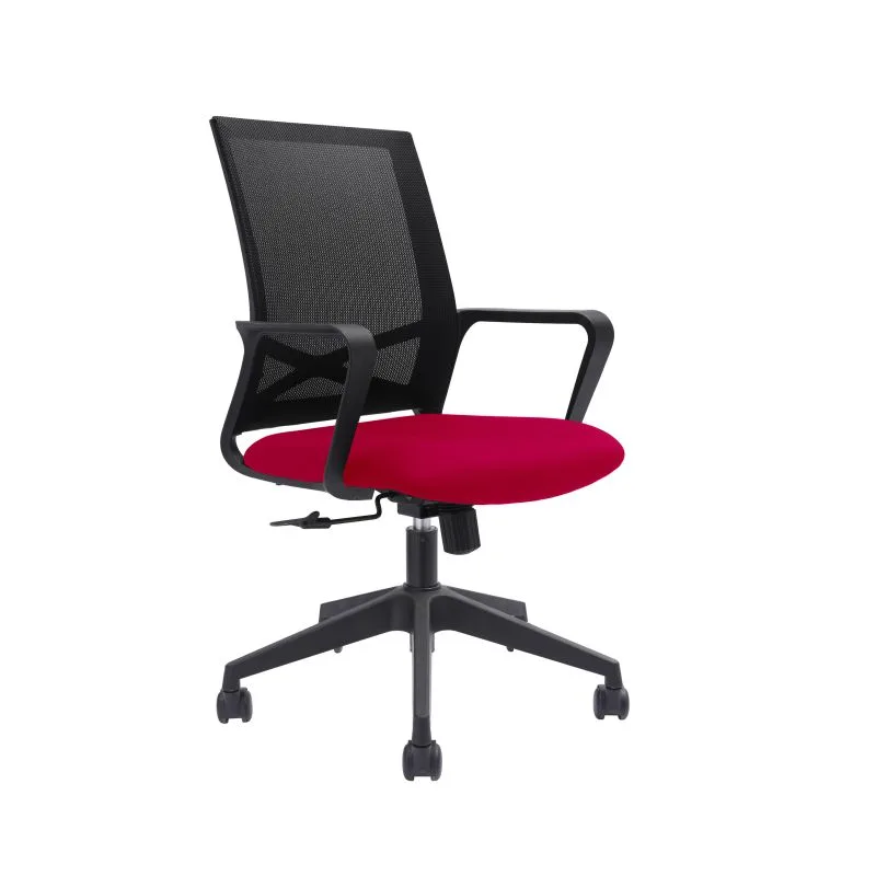 6202C/2102C MED BACK MESH CHAIR RED/BLK (FOS)