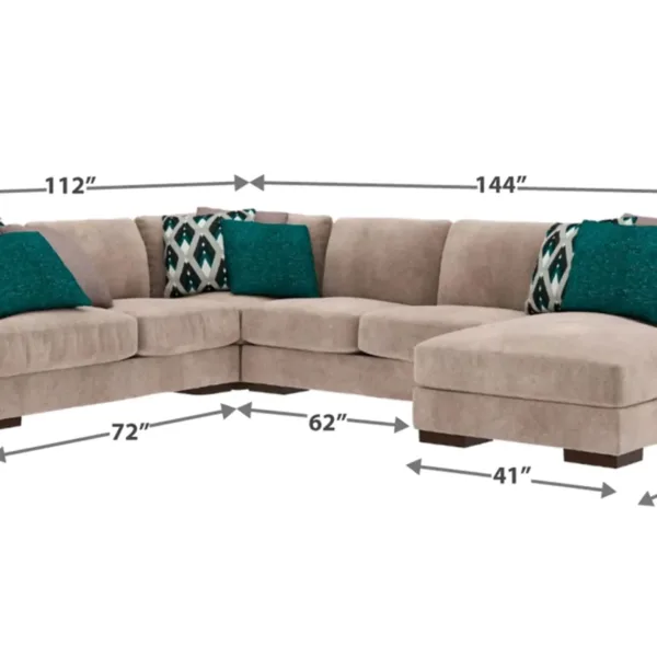 Bardarson 4 Piece Sectional Sofa Set & Ottoman
