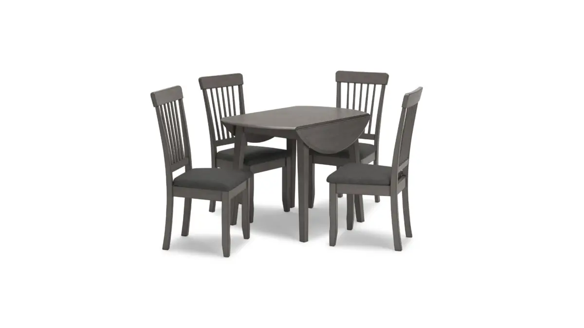 SHULLDEN DROP LEAF DINING SET WITH 4 CHAIRS - Image 1