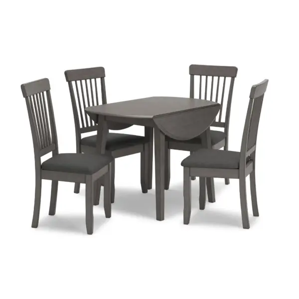 SHULLDEN DROP LEAF DINING SET WITH 4 CHAIRS