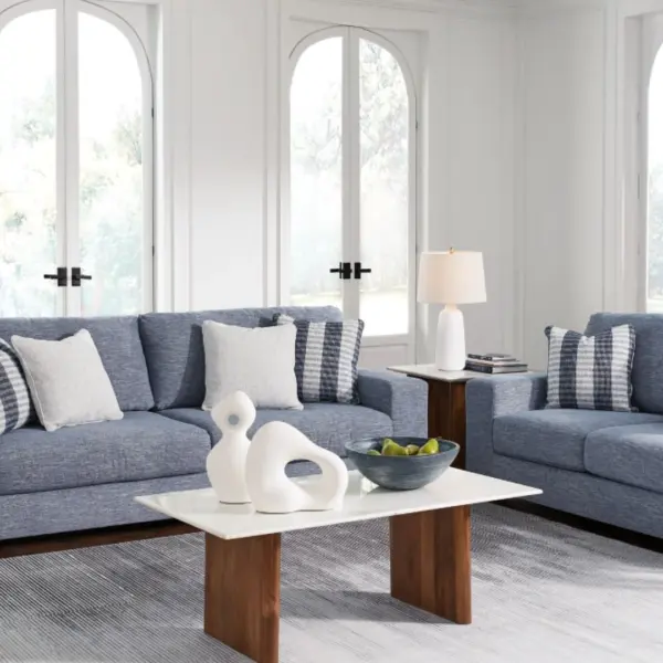 BELVOIR SOFA SET - BLUE