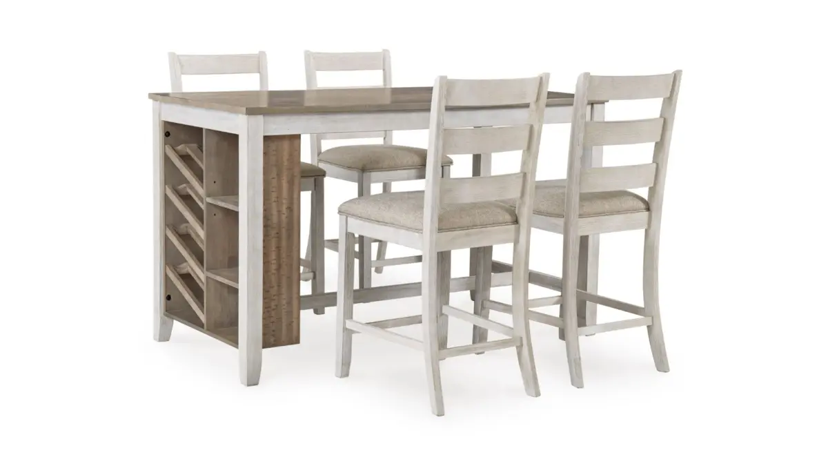 SKEMPTOM COUNTER DINING SET WITH  4 CHAIRS - Image 1