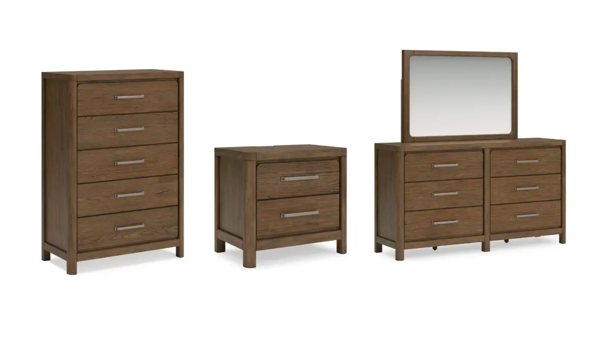 CABALYN BEDROOM SUITE (BED + 2 NIGHTSTANDS + MIRRORED DRESSER + CHEST OF DRAWERS) - Image 2