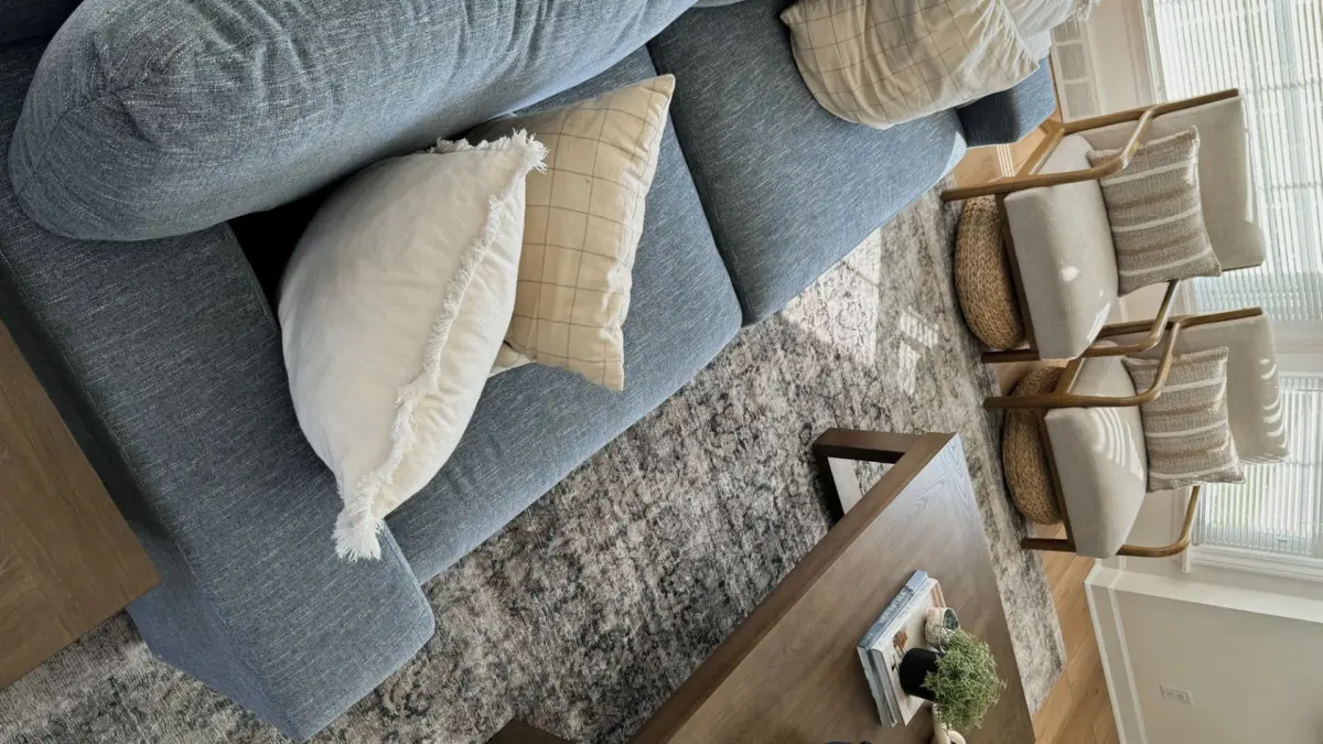 BELVOIR SOFA SET - BLUE - Image 4