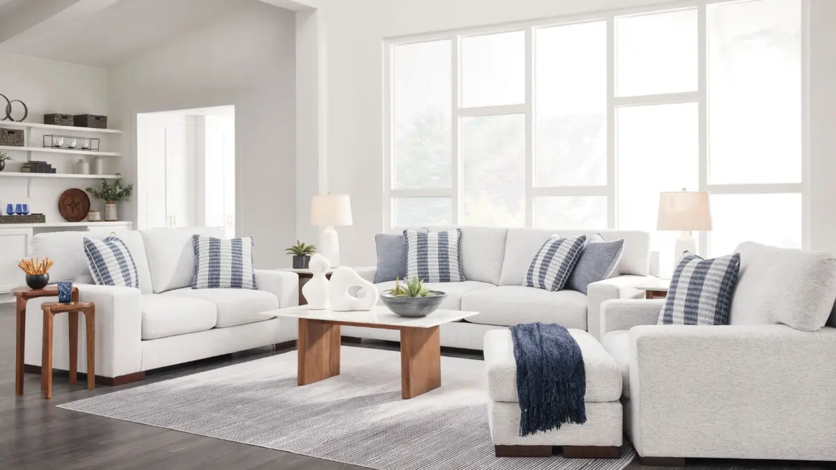 BELVOIR SOFA SET - WHITE - Image 4