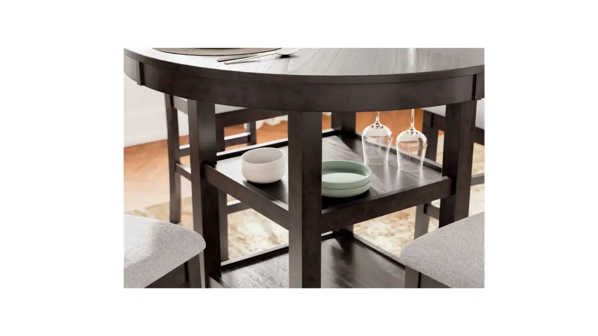 LANGWEST COUNTER HEIGHT DINING SET WITH 4 CHAIRS - Image 3