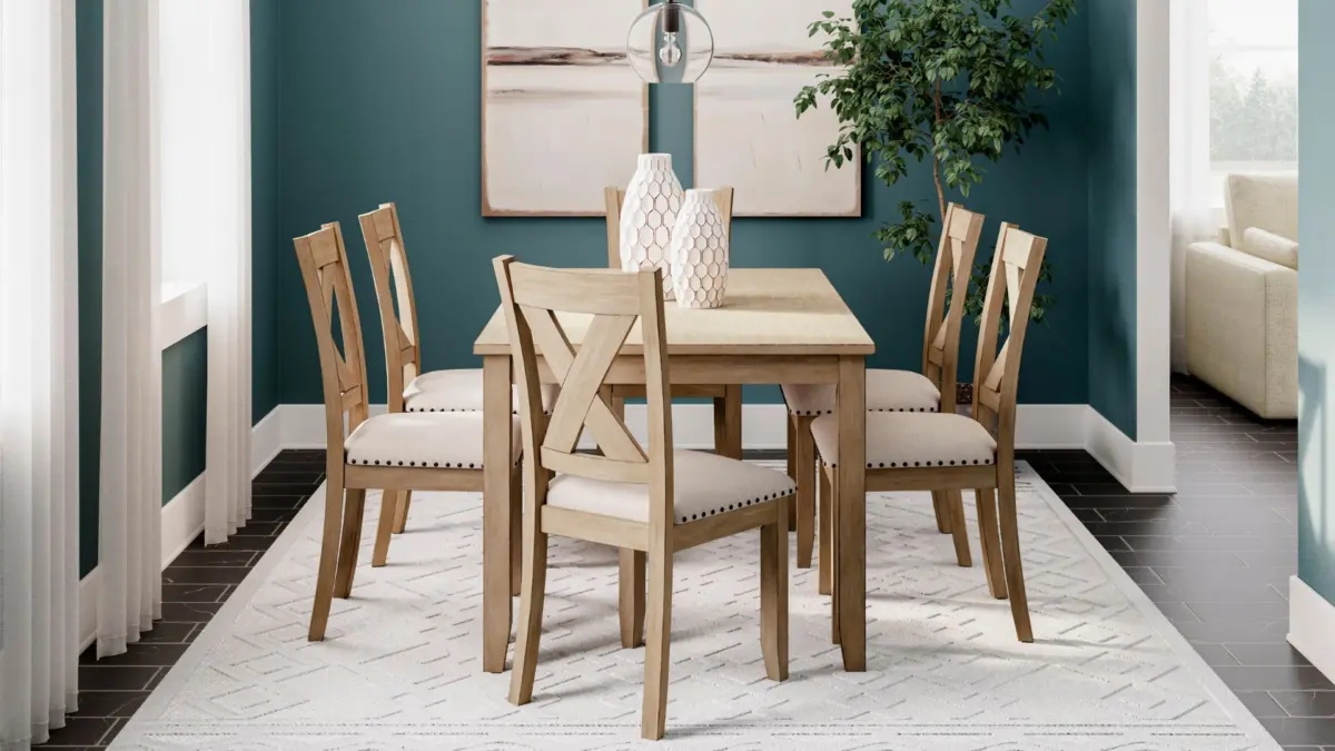 SANBRIAR DINING SET WITH 6 CHAIRS - Image 3