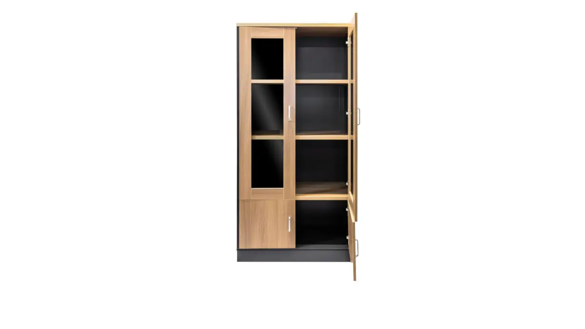 MS BS741 GLASS DOOR CABINET 2DR (SENC) - Image 3