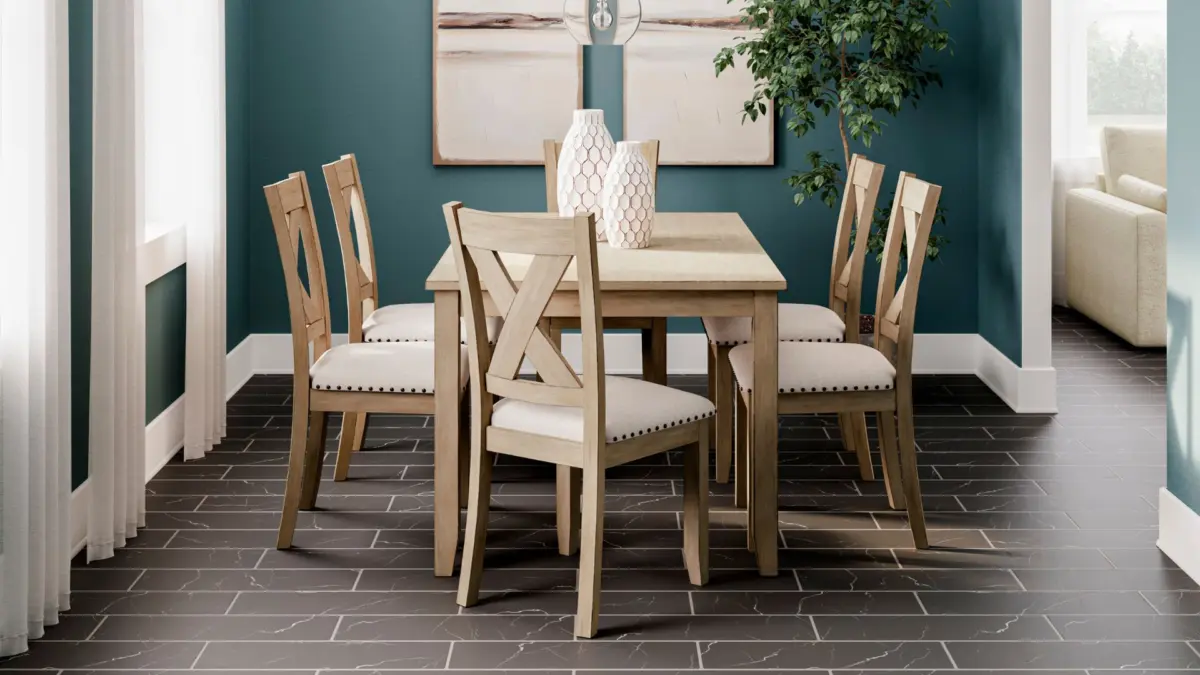 SANBRIAR DINING SET WITH 6 CHAIRS - Image 4