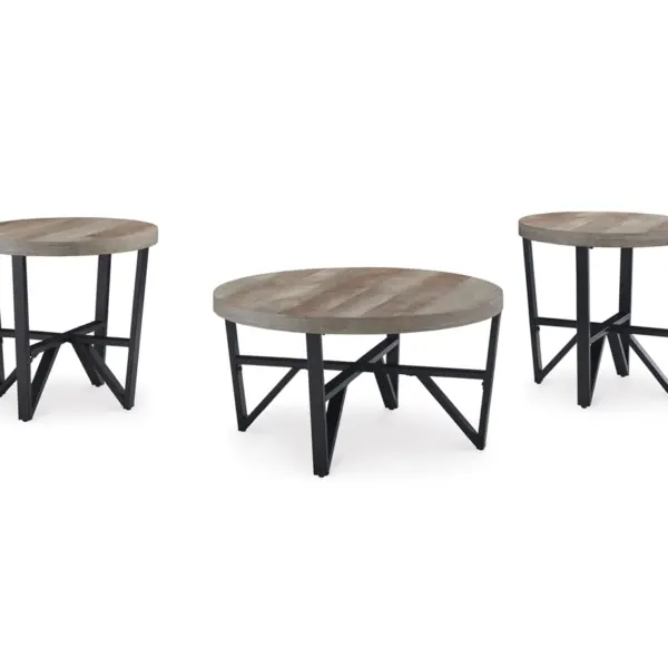 OCCASIONAL TABLE SET 3PC SET DEANLEE (ASH) T235-13