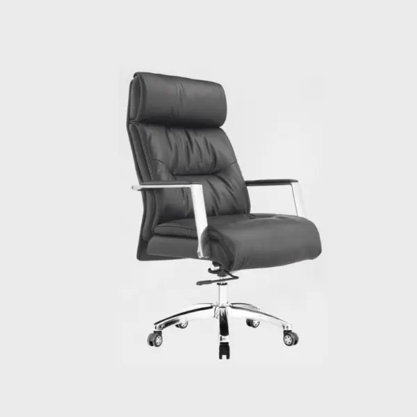 black high back office chair