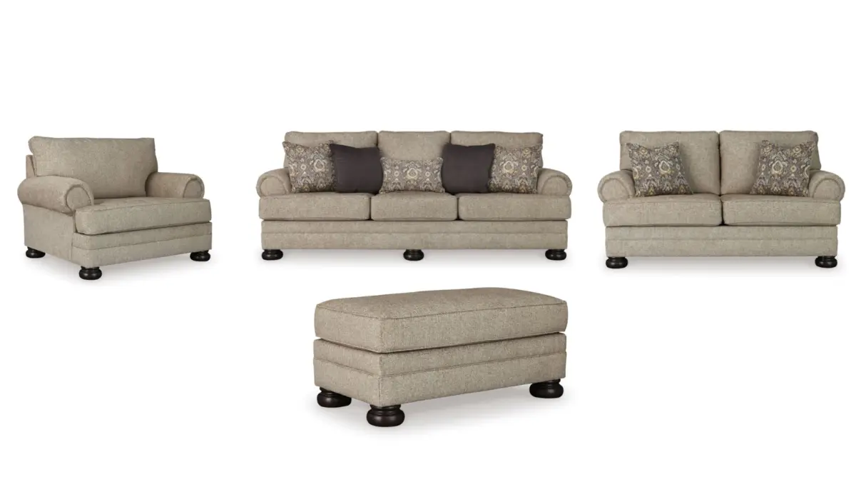KANANWOOD  6 SEATER SOFA SET WITH OTTOMAN - Image 1