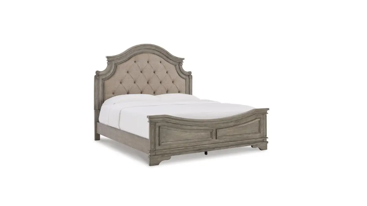 LODENBAY BEDROOM SUITE (BED + 2 NIGHTSTANDS + MIRRORED DRESSER + CHEST OF DRAWERS) - Image 3