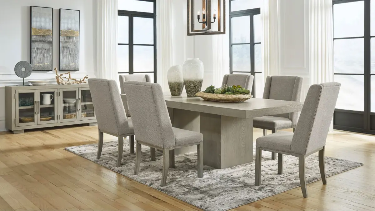 FAWNBURG DINING SET WITH 6 CHAIRS AND A SERVER - Image 4