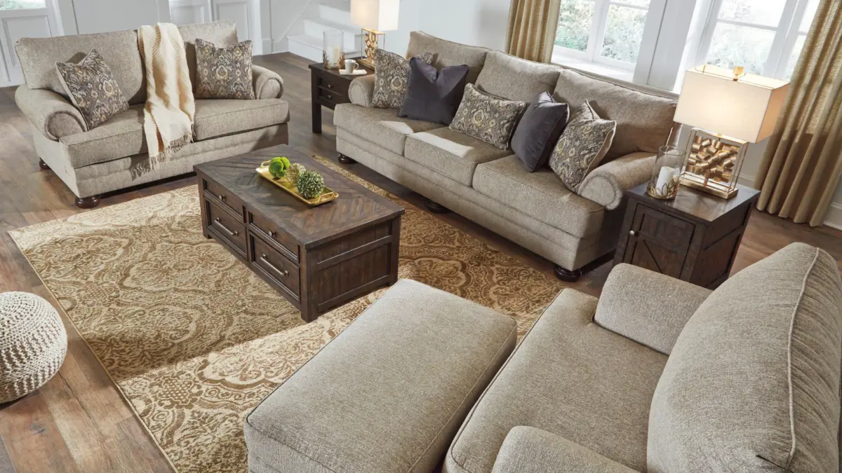 KANANWOOD  6 SEATER SOFA SET WITH OTTOMAN - Image 4