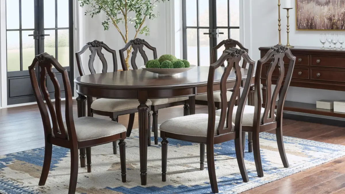 LAVINTON DINING SET WITH 6 CHAIRS - Image 4