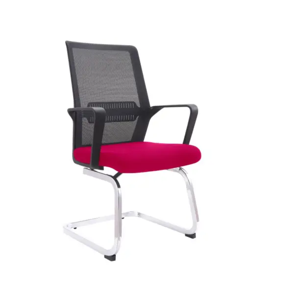 6046D/2146D OFFICE CHAIR VIS MESH BLK/RED (FOS)