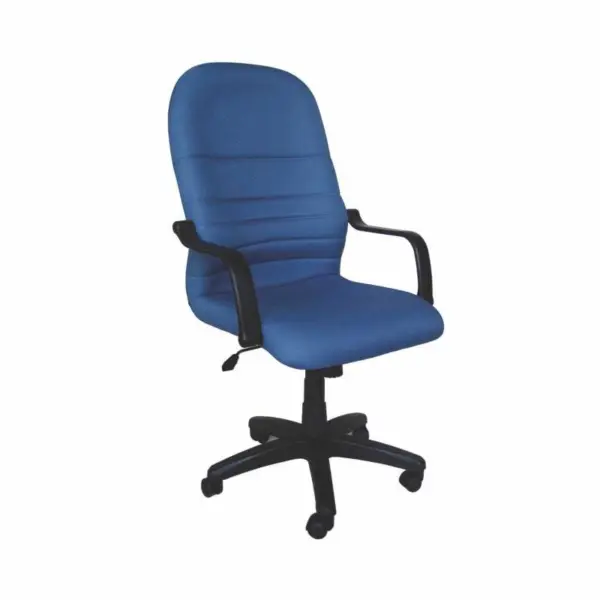 HIGH BACK BLUE FABRIC CHAIR BS051