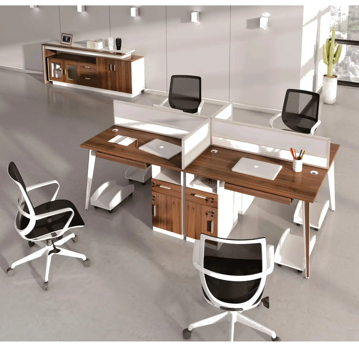 4 Person Workstation,