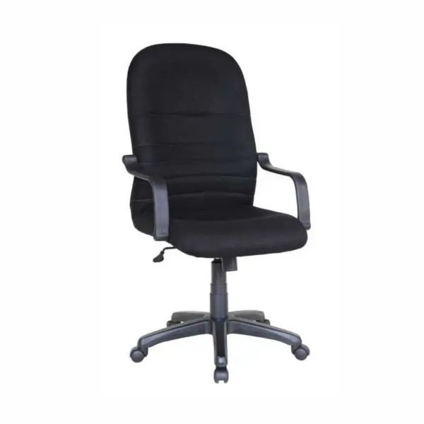 HIGH BACK BLACK FABRIC CHAIR BS051
