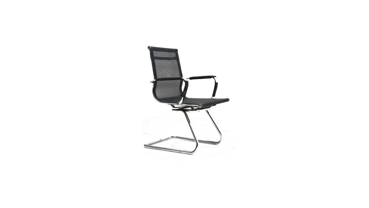 EXECUTIVE BLACK MESH VISITOR CHAIR 372-3 - Image 1