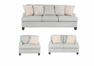 BRALYNN 6 SEATER FABRIC SOFA SET WITH OTTOMAN 35196