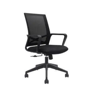Medium back black mesh chair