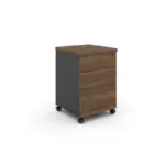 wooden mobile pedestal