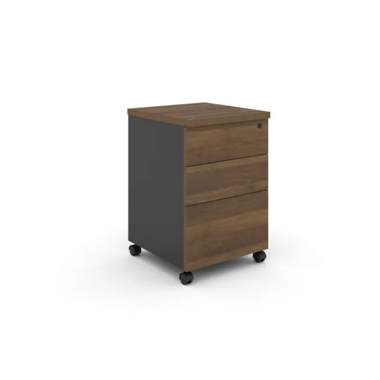 wooden mobile pedestal