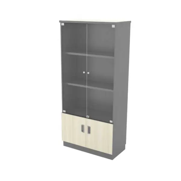2 DOOR WOODEN BOOKSHELF SPGB741/GG741/SPT-YGD21