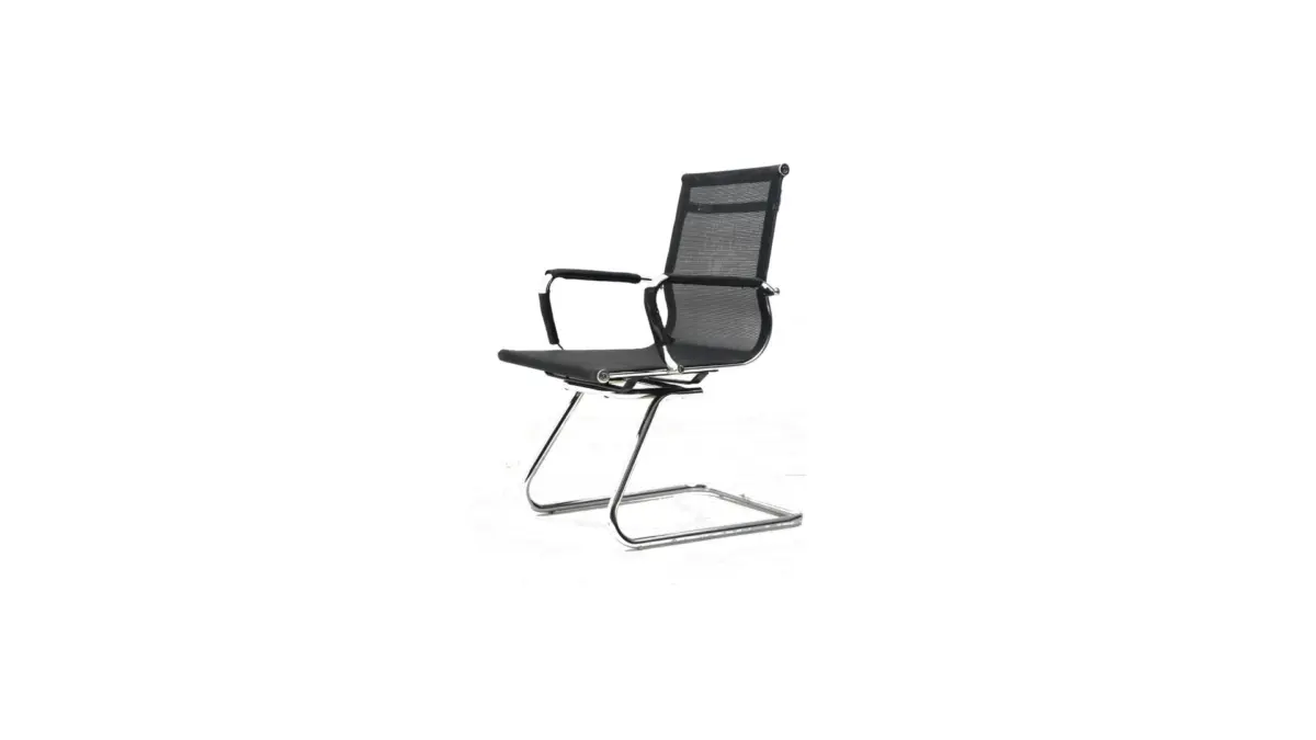 EXECUTIVE BLACK MESH VISITOR CHAIR 372-3 - Image 3