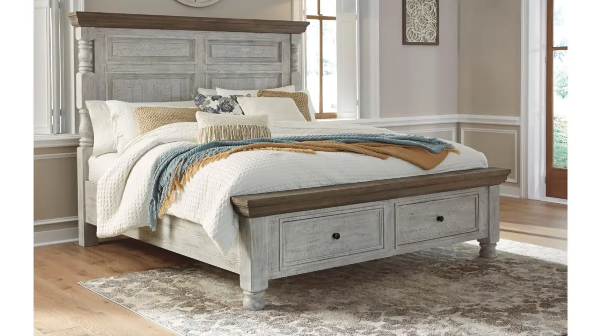 HAVALANCE QUEEN BEDROOM SUITE (BED + 2 NIGHTSTANDS + MIRRORED DRESSER + CHEST OF DRAWERS) - Image 6