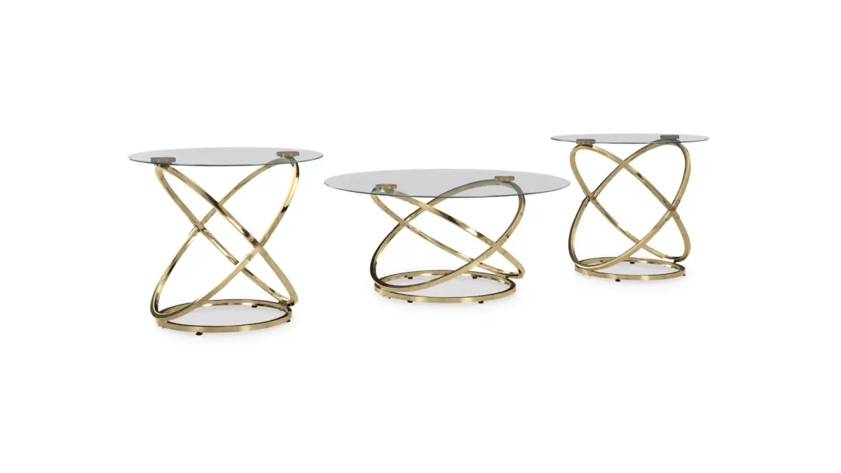 OCCASIONAL TABLE 3PC SET CRIMONTI (ASH) T273-13 - Image 2