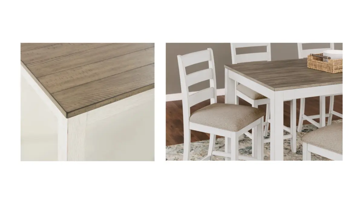 SKEMPTON COUNTER HEIGHT DINING SET WITH 6 CHAIRS - Image 6