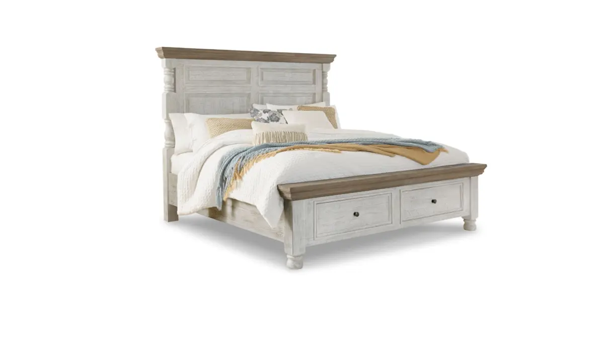 HAVALANCE QUEEN BEDROOM SUITE (BED + 2 NIGHTSTANDS + MIRRORED DRESSER + CHEST OF DRAWERS) - Image 3