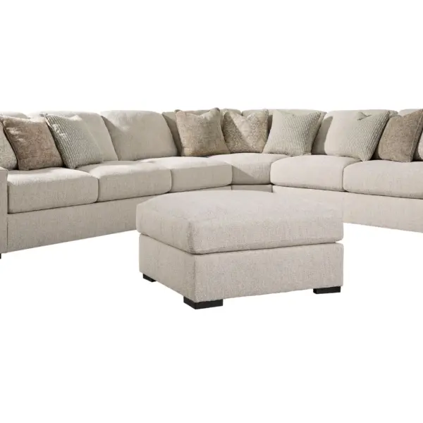 BALLYTON SECTIONAL SOFA SET WITH OTTOMAN