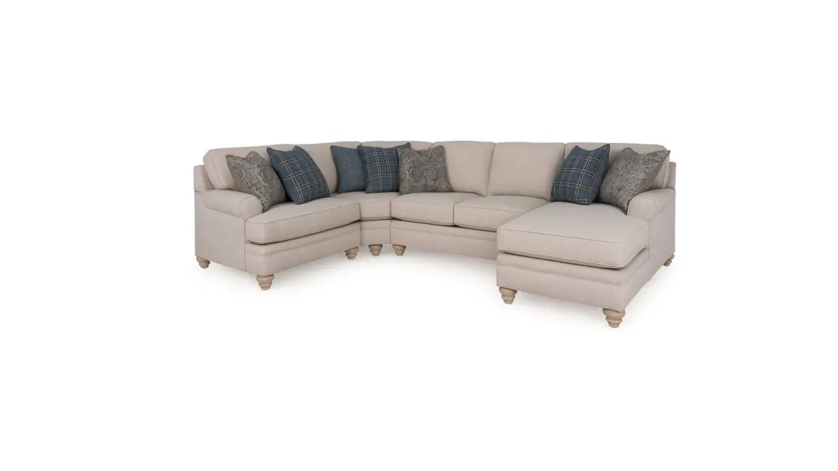 HUNTSWORTH SECTIONAL SOFA SET - DOVE GRAY - Image 1