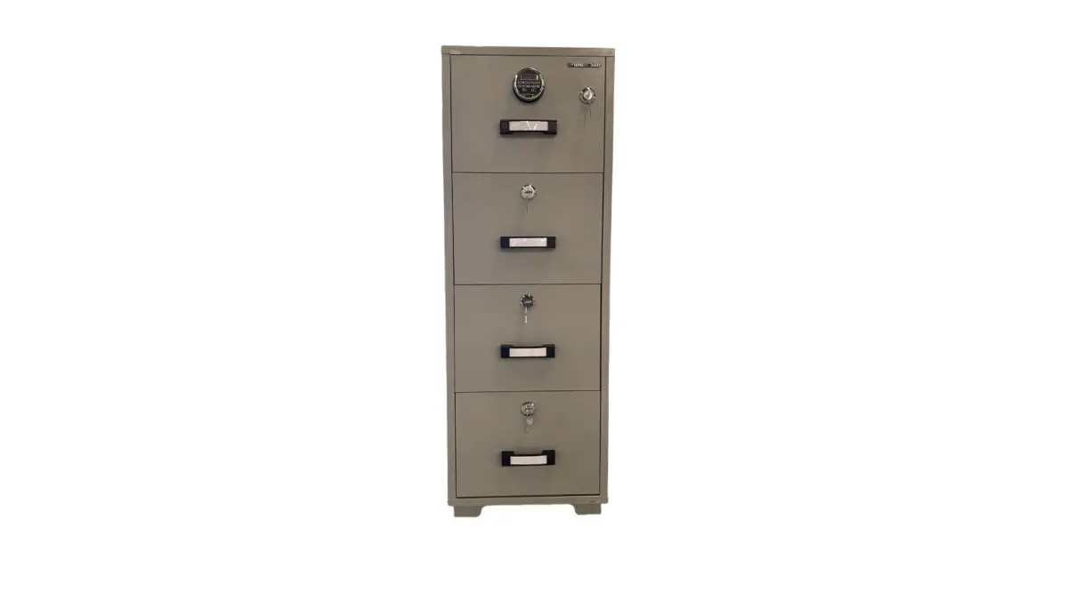 CKFC-4(DK) FIRE PROOF SAFE 4DRW DIG. 310KGS (OS) - Image 1