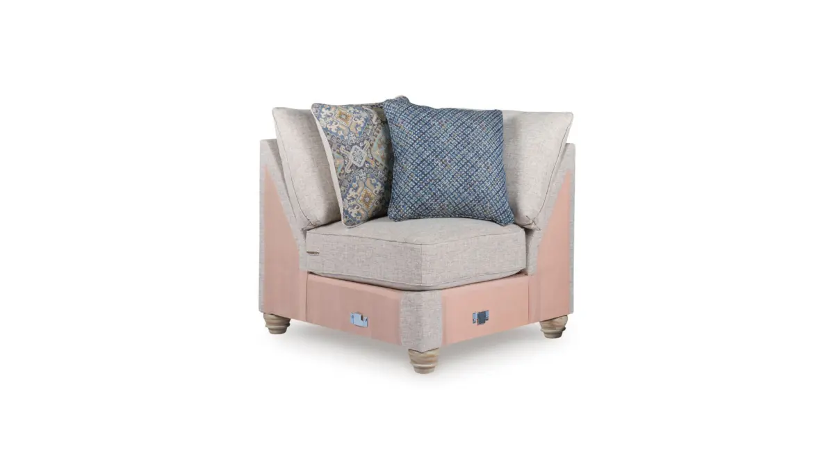 HUNTSWORTH SECTIONAL SOFA SET - DOVE GRAY - Image 5