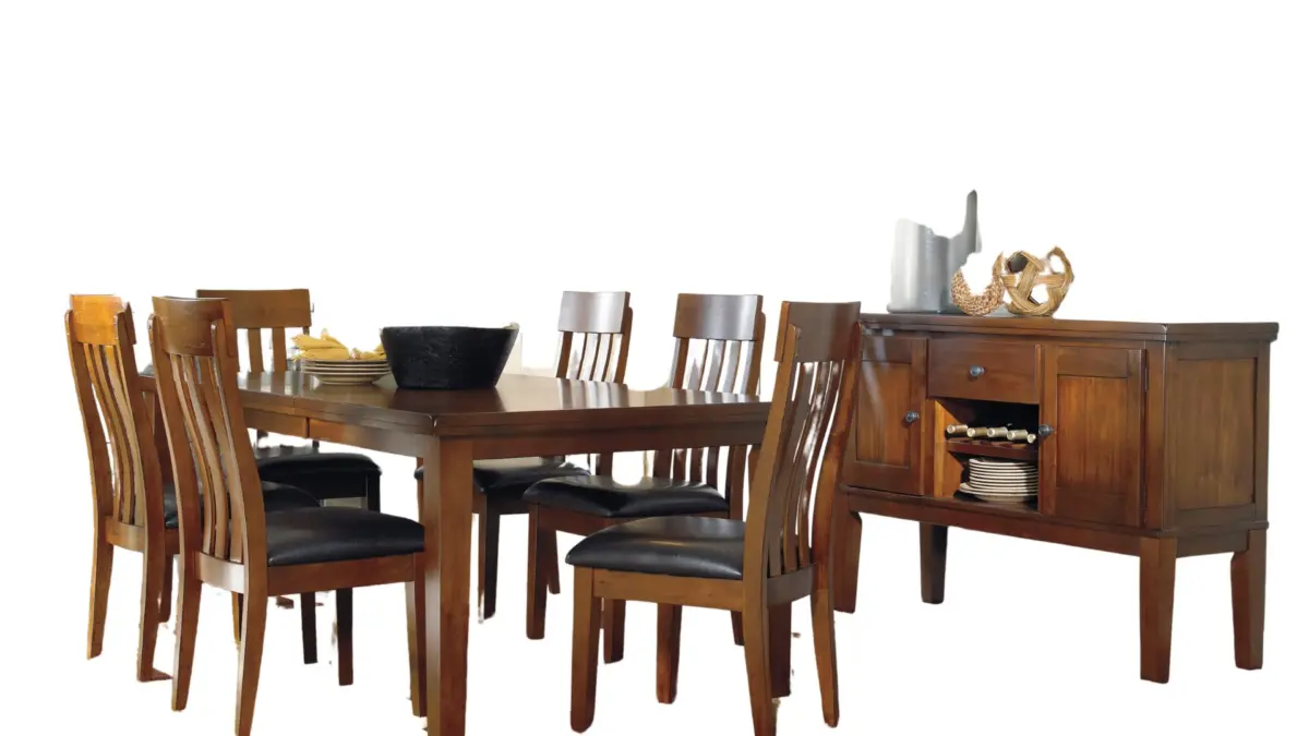 RALENE DINING SET WITH 6 CHAIRS AND A SERVER - Image 1