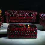 7 SEATER LEATHER SOFA SET WITH 3PC COFFEE TABLE SET (4+2+1) B-202
