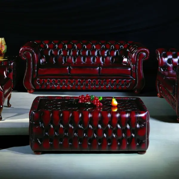 7 SEATER LEATHER SOFA SET WITH 3PC COFFEE TABLE SET (4+2+1) B-202